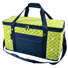 (D) Hybrid 30 Can Leakproof 24 Hour Cooler, Backpack Bag Set for Outdoor (Trellis Green)