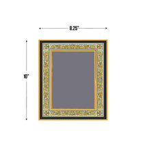 (D) Gold Foil - Framed Icon - Ornate Wooden Frame With Stand For Standing and Hook For Hanging on Wall 10 Inch (5 Icon Styles)