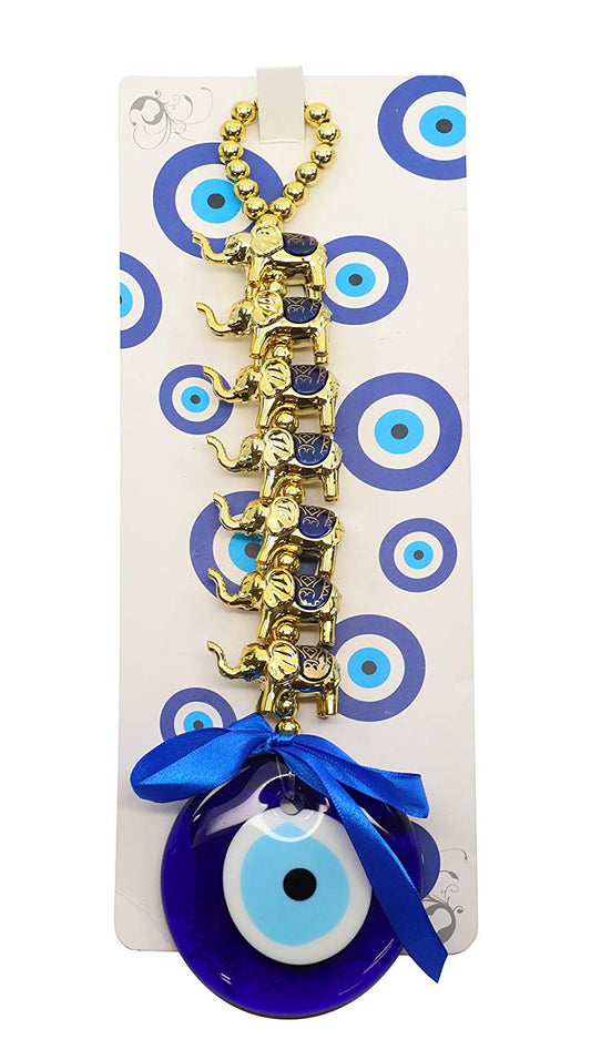 Denizli Home Decor Evil Eye "Elephant" Hanging Amulet, Feng Shui Home Decoration