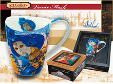 Carmani Painters Tea or Coffee Cup, "Venice Mask" Alex Levin (Venice Mask 13 Oz)