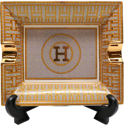 Royalty Porcelain 44-pc Dinner Set, Mosaic, 24K Gold Plated Bone China Porcelain