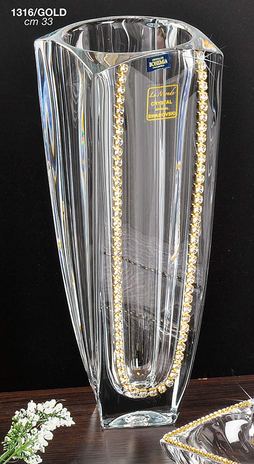 Italian Collection Glassware, Decorated with Swarovski Crystal