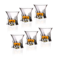 Old Fashioned Cooper 6-Pc Glasses Set for Whiskey/Scotch, Lead Free