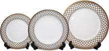 Royalty Porcelain "Regency" 5pc White & Gold Dinnerware Set, 24K Gold-Plated, Service for 1, Porcelain