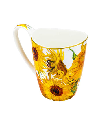 Carmani Painters Tea Cup or Mug Porcelain Collection, Van Gogh (Sunflowers)
