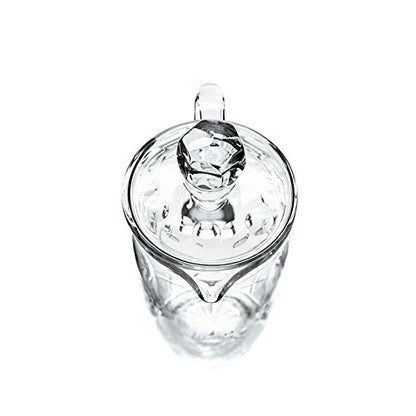 Neman Glassworks, 34-Oz Russian Crystal Pitcher, Vintage Glass Beverage Carafe