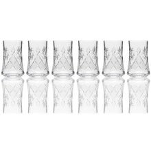 SET of 6 Russian CUT Crystal Drinking Soda Glasses 200ml/7oz