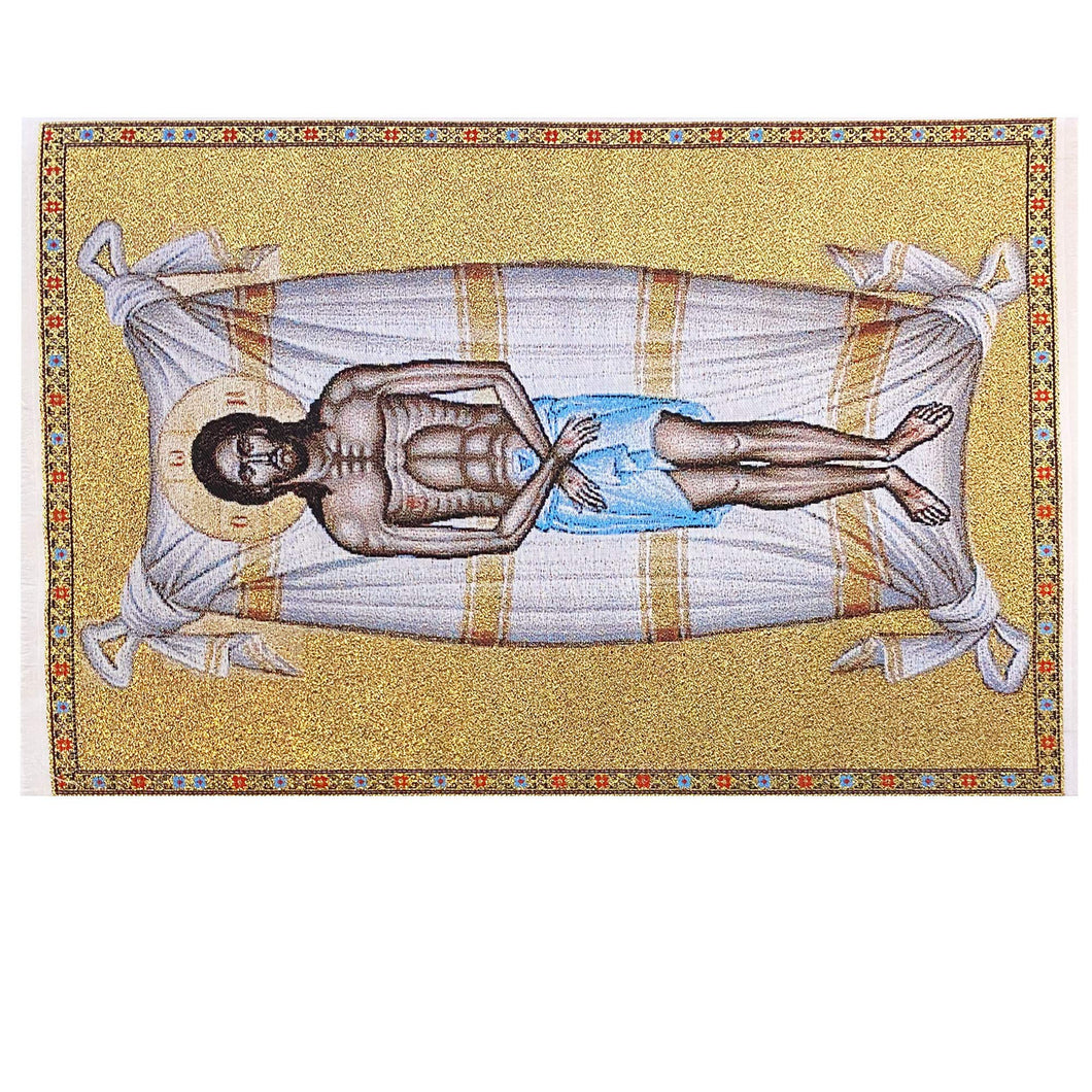 (D) Orthodox Christian Tapestry Epitaphios Threnos - Plaschanitsa 11 3/4