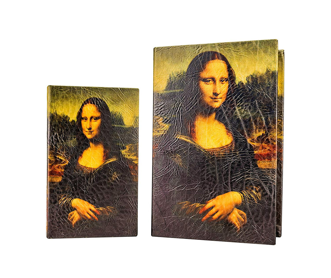 Carmani Painters Mona Lisa Jewelry Storage Box Book-Style, Da Vinci