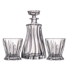 Bohemia Collection Crystal 3pc Whisky Set, Decanter and 2 Glasses (Clear)
