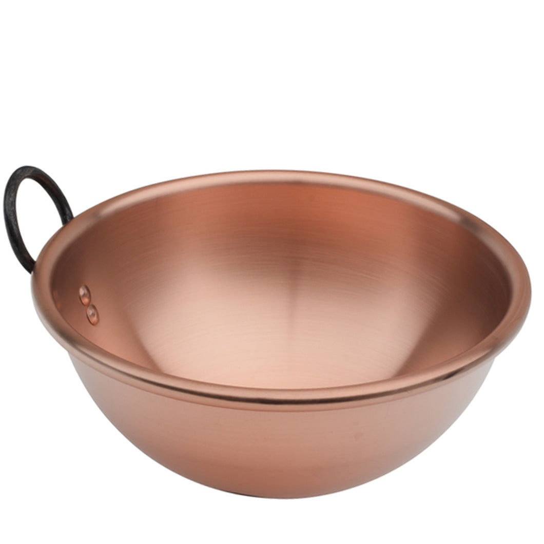 (D) Baumalu Copper Pastry Bowl, Large Mixing Bowl 10.24 inches Metallic Cookware