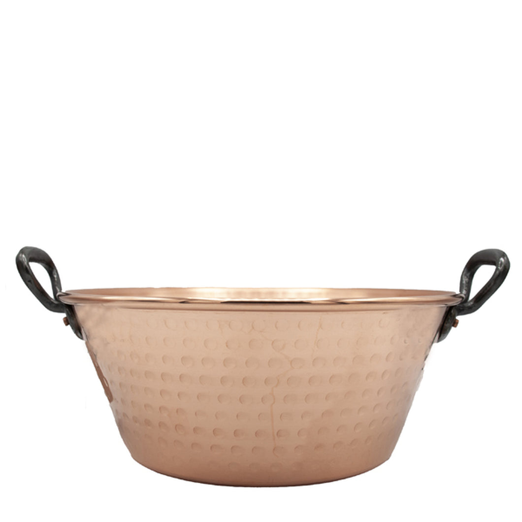 (D) Baumalu Jam Pan, Metallic Copper Jam Pot 10.24 inches with Handles, Cookware