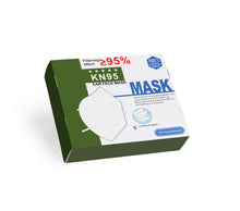 Reusable KN95 Face Masks, Filtered Protection Facial Mask White - 5 PC