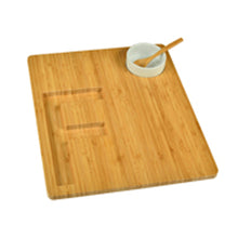 (D) Alphabet Bamboo Cheese Brown Charcuterie Board Wood Platter (F)