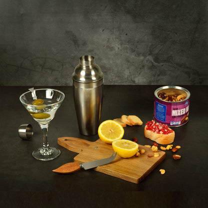 (D) Acacia Trent Bar Board With Knife, Wooden Cutting Board, Set of 2