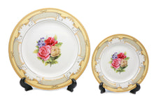 Royalty Porcelain 49pc Dinner Set Pale Roses, Vintage Flower Print Service for 8