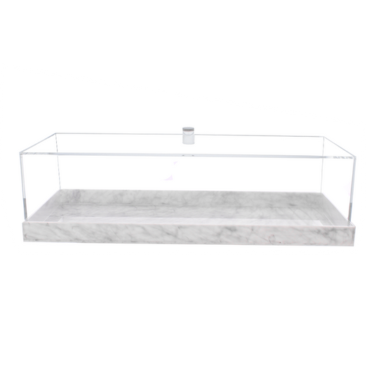 (D) Judaica Lucite Decorative Rectangular Bread Box For Kitchen