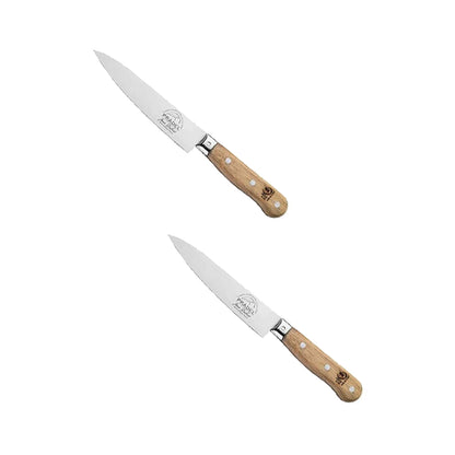 (D) Kitchen Knife Laguiole French Hand Made Pradel, Vintage (2 PC Wood)