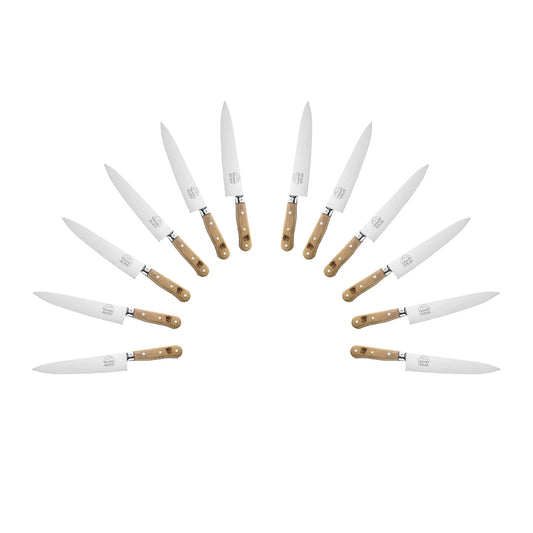 (D) Chef Knife Laguiole French Hand Made Pradel 1920, Vintage (12 PC Wood)