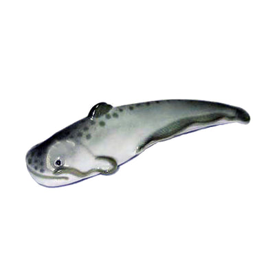 (D) Royalty Porcelain Lomonosov Animal Figurine Catfish Black 4.2 Inches