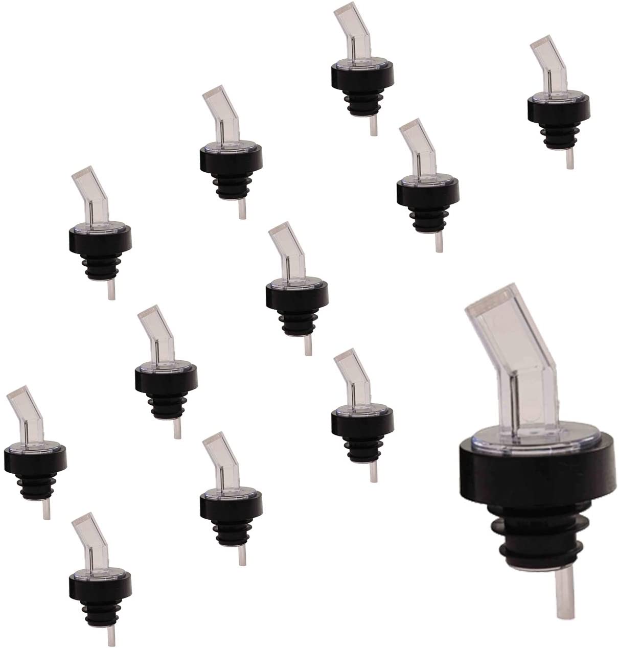 Bottle Pourer with Screen, Multicolor, Barware 12 Pieces For Alcohol, Liquor, Juices, Etc