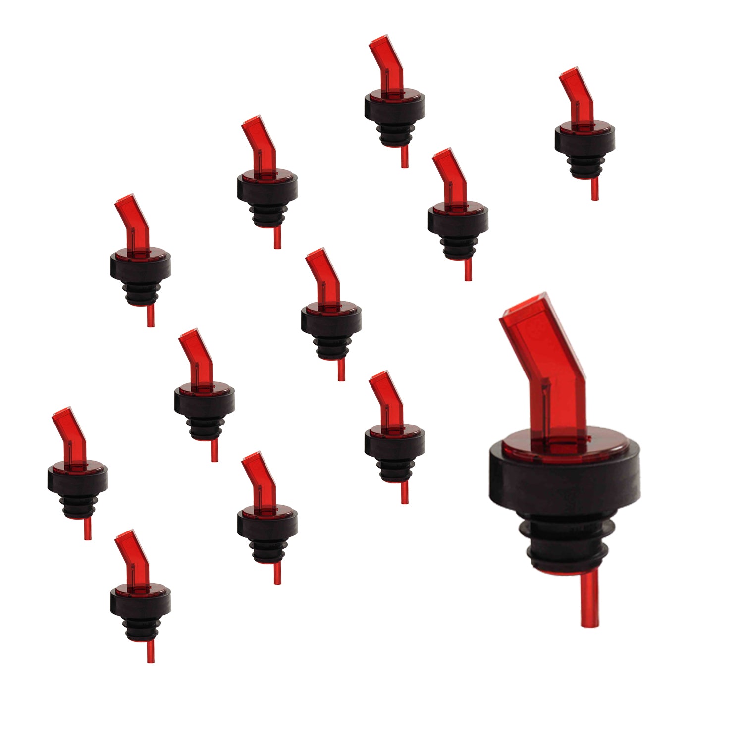 Bottle Pourer with Screen, Multicolor, Barware 12 Pieces For Alcohol, Liquor, Juices, Etc