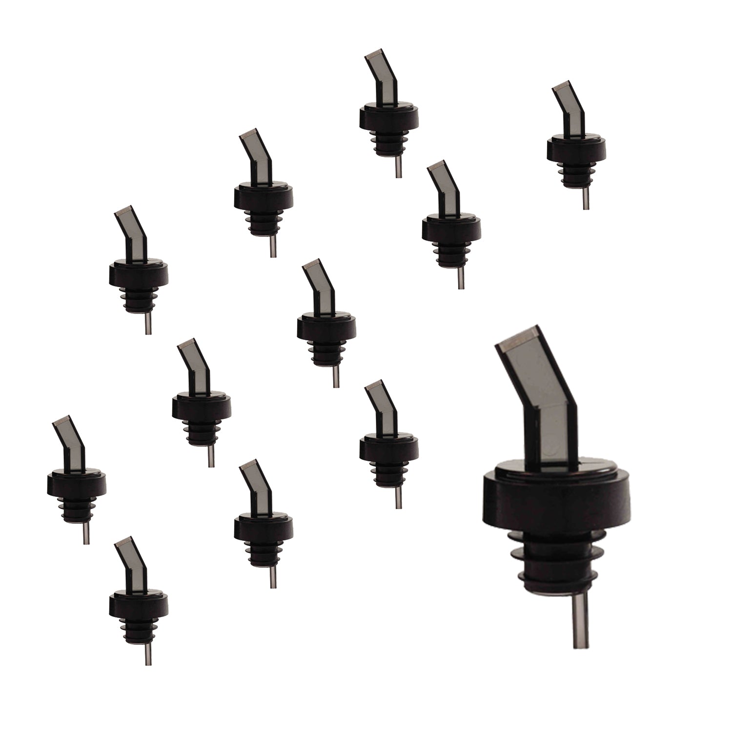 Bottle Pourer with Screen, Multicolor, Barware 12 Pieces For Alcohol, Liquor, Juices, Etc