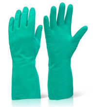 Reusable Cleaning Latex 12" X 3 7/8" Gloves Green for Janitorial S-M (36 Pairs)