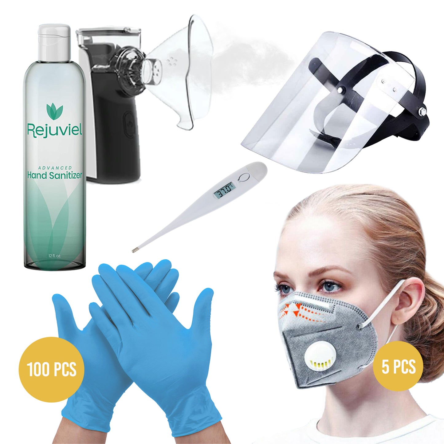 Anti Bacterial Safety & Face Protection Kit #1