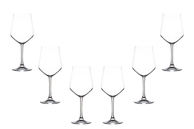 Aria Universum Stemmed Wine Glasses 18.5 Oz, Crystal Clear Glassware Set of (6)