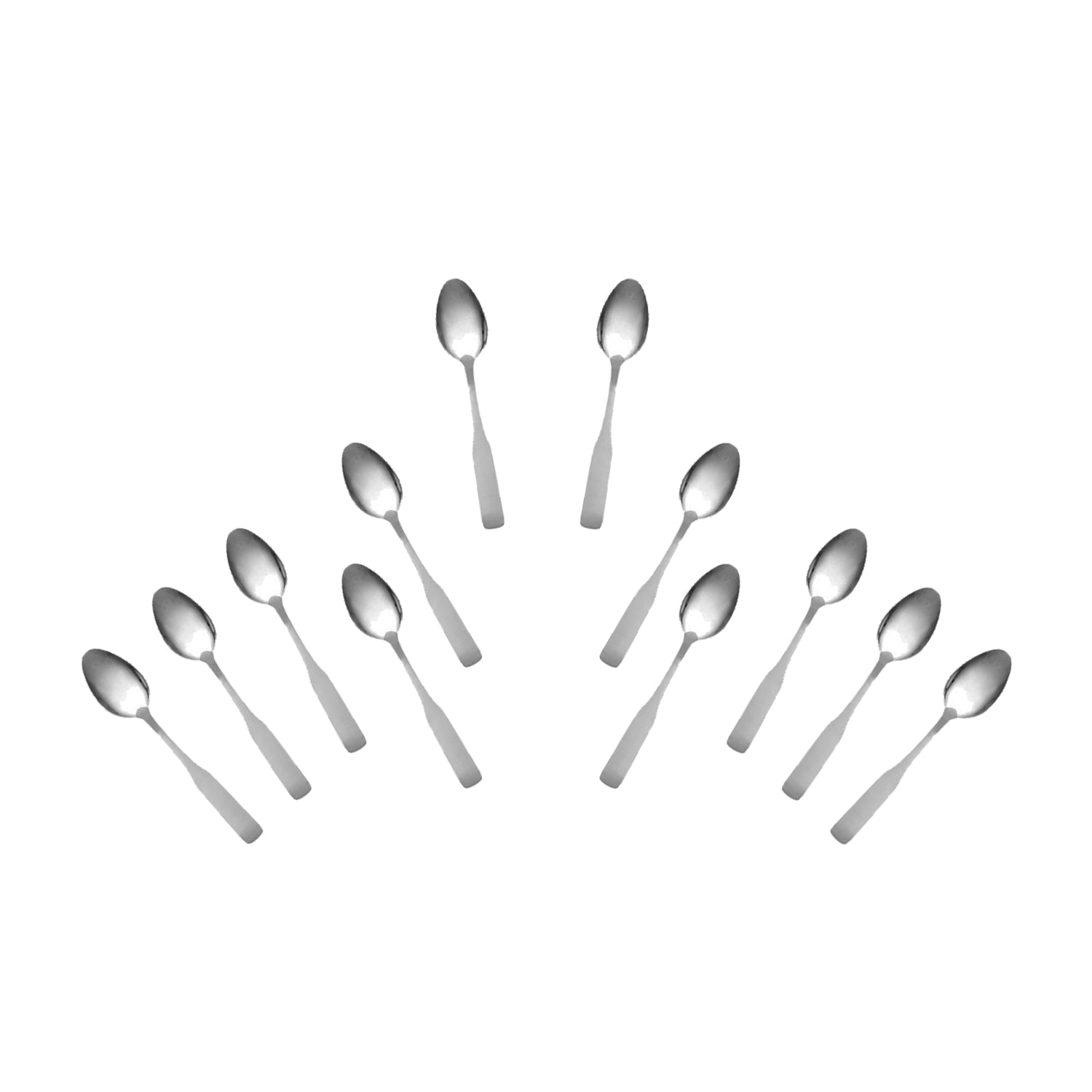 Stainless Steel Dessert Spoon, Flatware Set 'Esquire' for (12)
