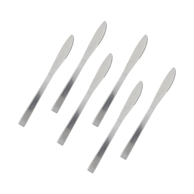 Stainless Steel Heavy Weight Polished Dinner Knife 'Esquire' (6 PC)