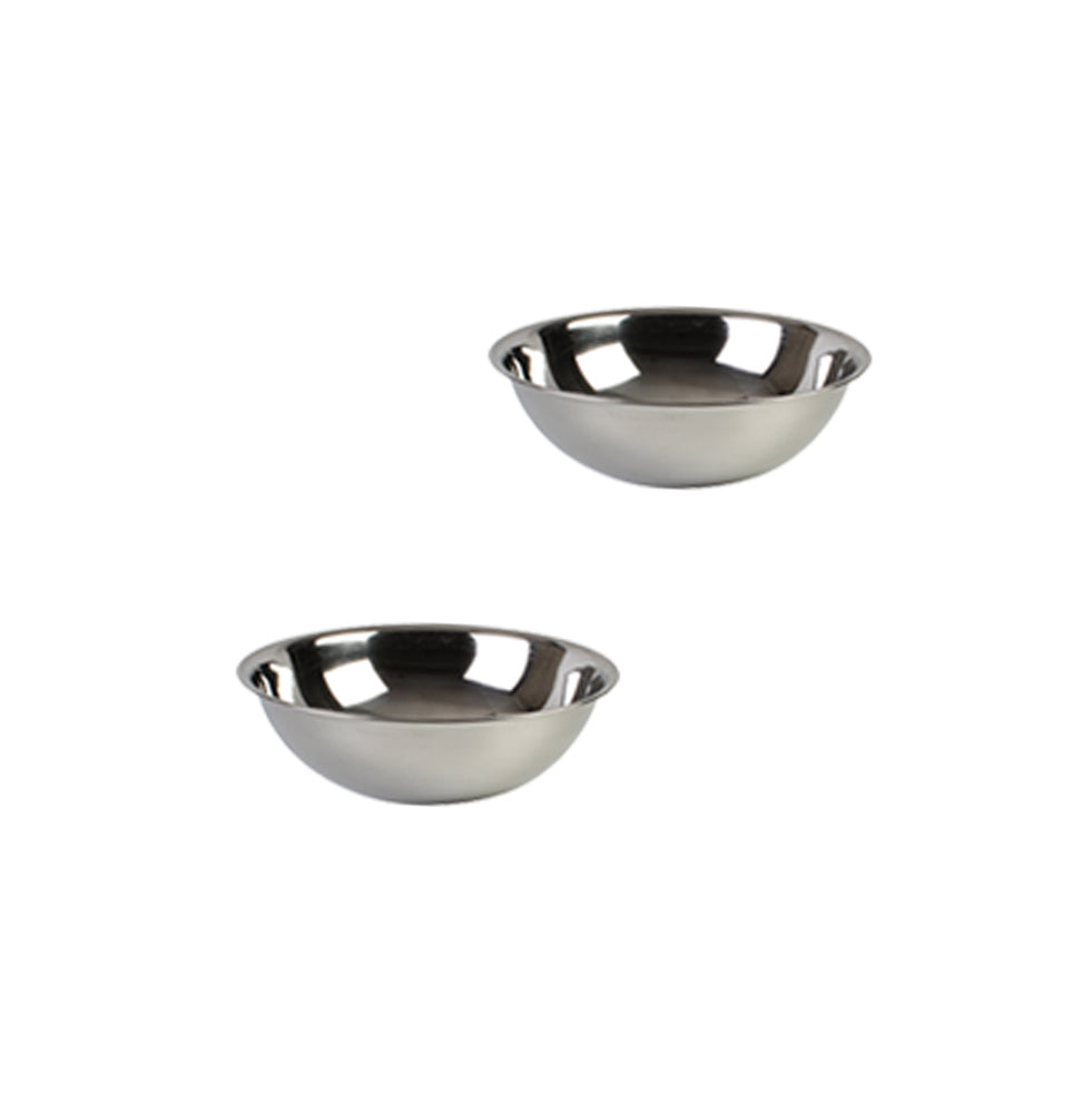 Stainless Steel Heavy Duty Mixing Bowl for Cooking, Bakeware (2 PC, 3/4 QT)