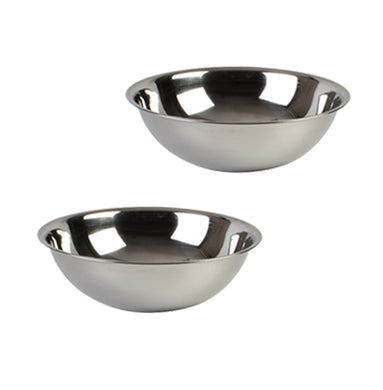 Stainless Steel Heavy Duty Mixing Bowl for Cooking, Bakeware (2 PC, 5 QT)