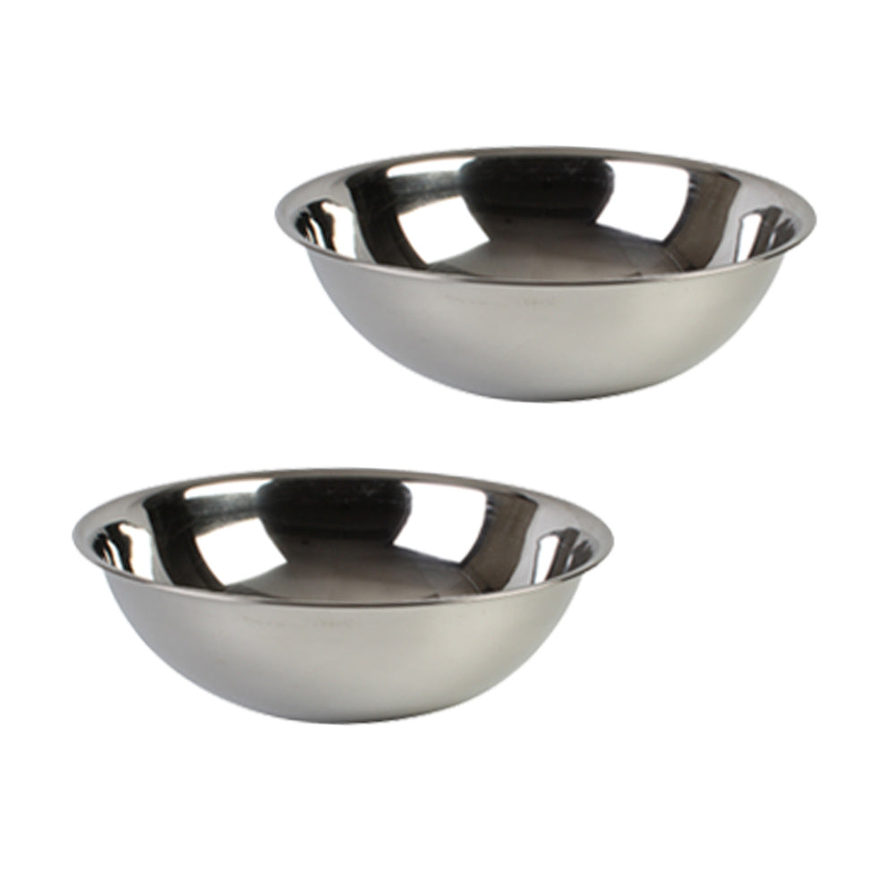 Stainless Steel Heavy Duty Mixing Bowl for Cooking, Bakeware (2 PC, 8 QT)