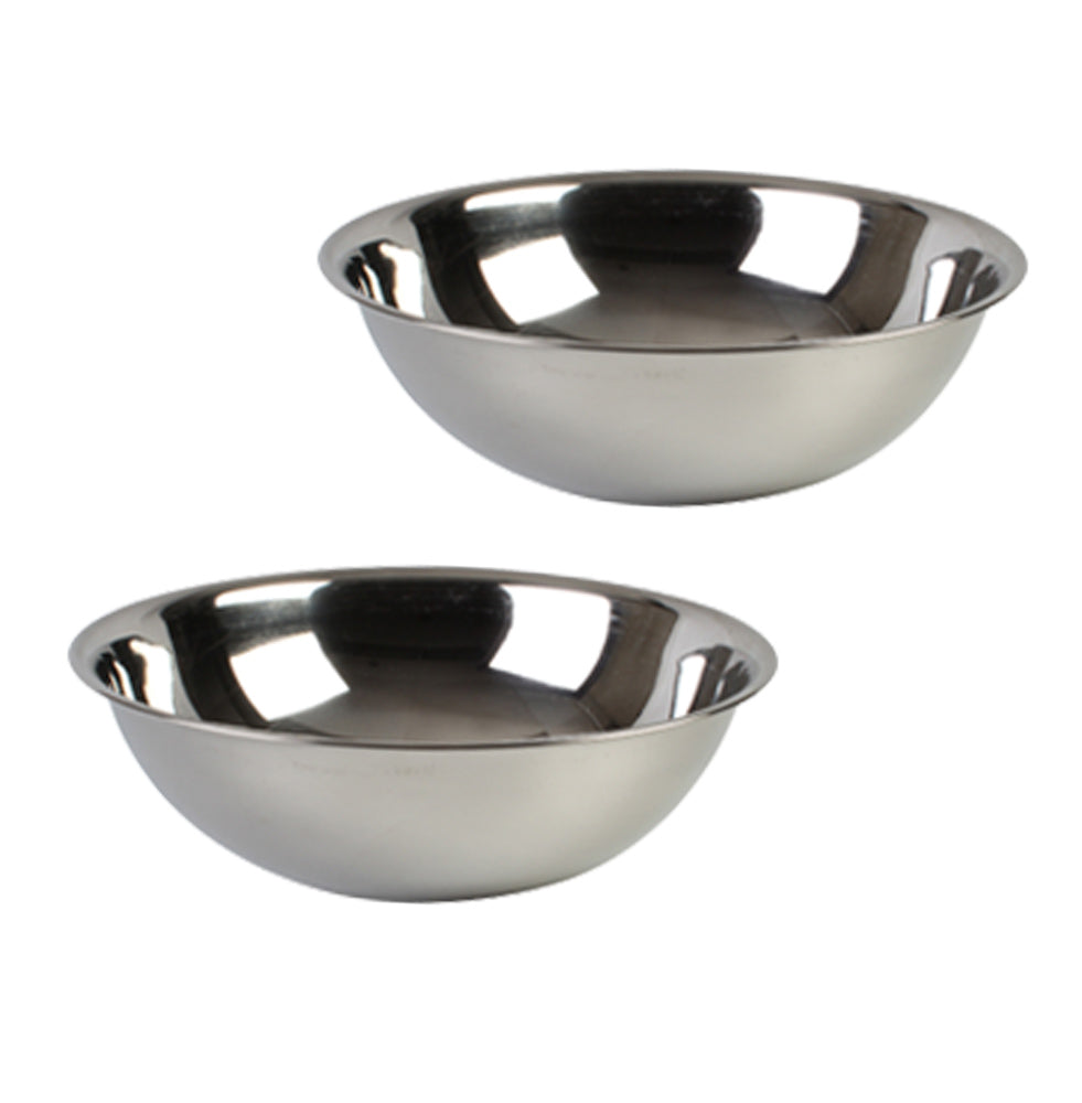Stainless Steel Heavy Duty Mixing Bowl for Cooking, Bakeware (2 PC, 13 QT)