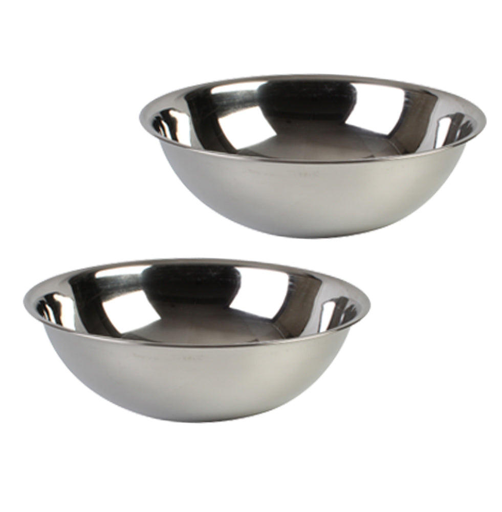 Stainless Steel Heavy Duty Mixing Bowl for Cooking, Bakeware (2 PC, 16 QT)