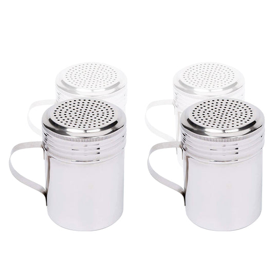 Salt and Pepper Shakers 10 Oz with Handle, Modern Style Kitchen Utensil (2 PC)