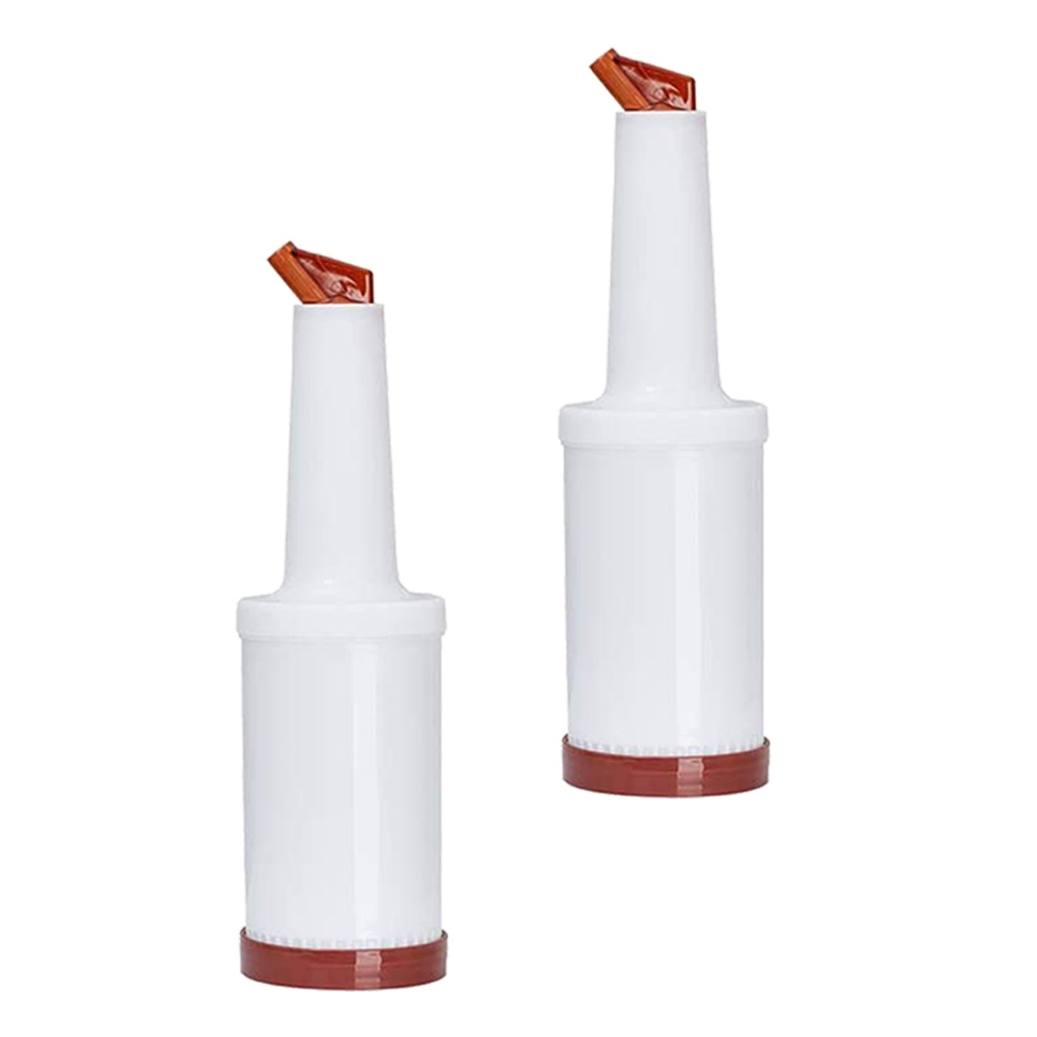 1 Quart Storer and Pourer White Bottle for Alcohol or Juice With Multiple Accent Color Choices Set of 1, 2, or 12 Pieces