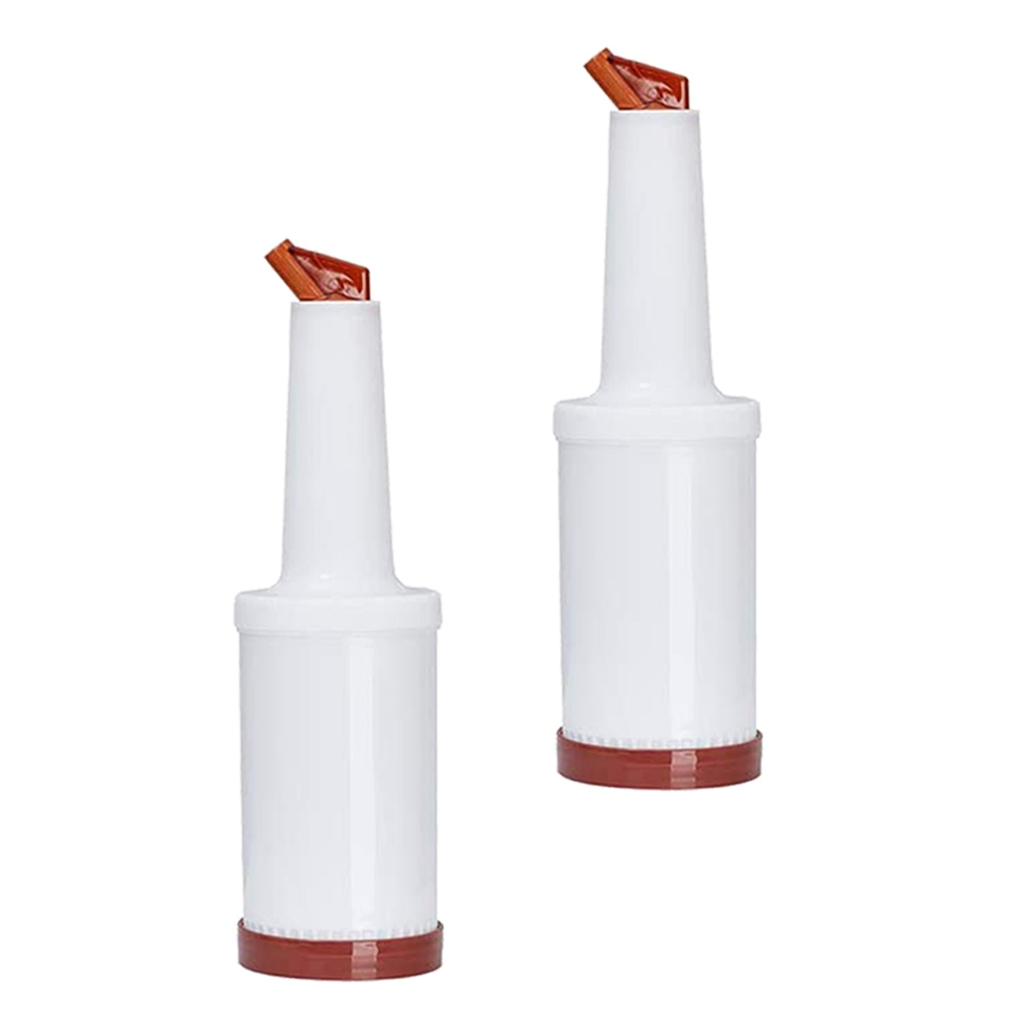 1 Quart Storer and Pourer White Bottle for Alcohol or Juice With Multiple Accent Color Choices Set of 1, 2, or 12 Pieces