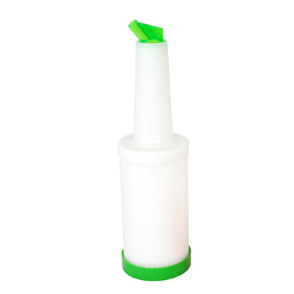 1 Quart Storer and Pourer White Bottle for Alcohol or Juice With Multiple Accent Color Choices Set of 1, 2, or 12 Pieces