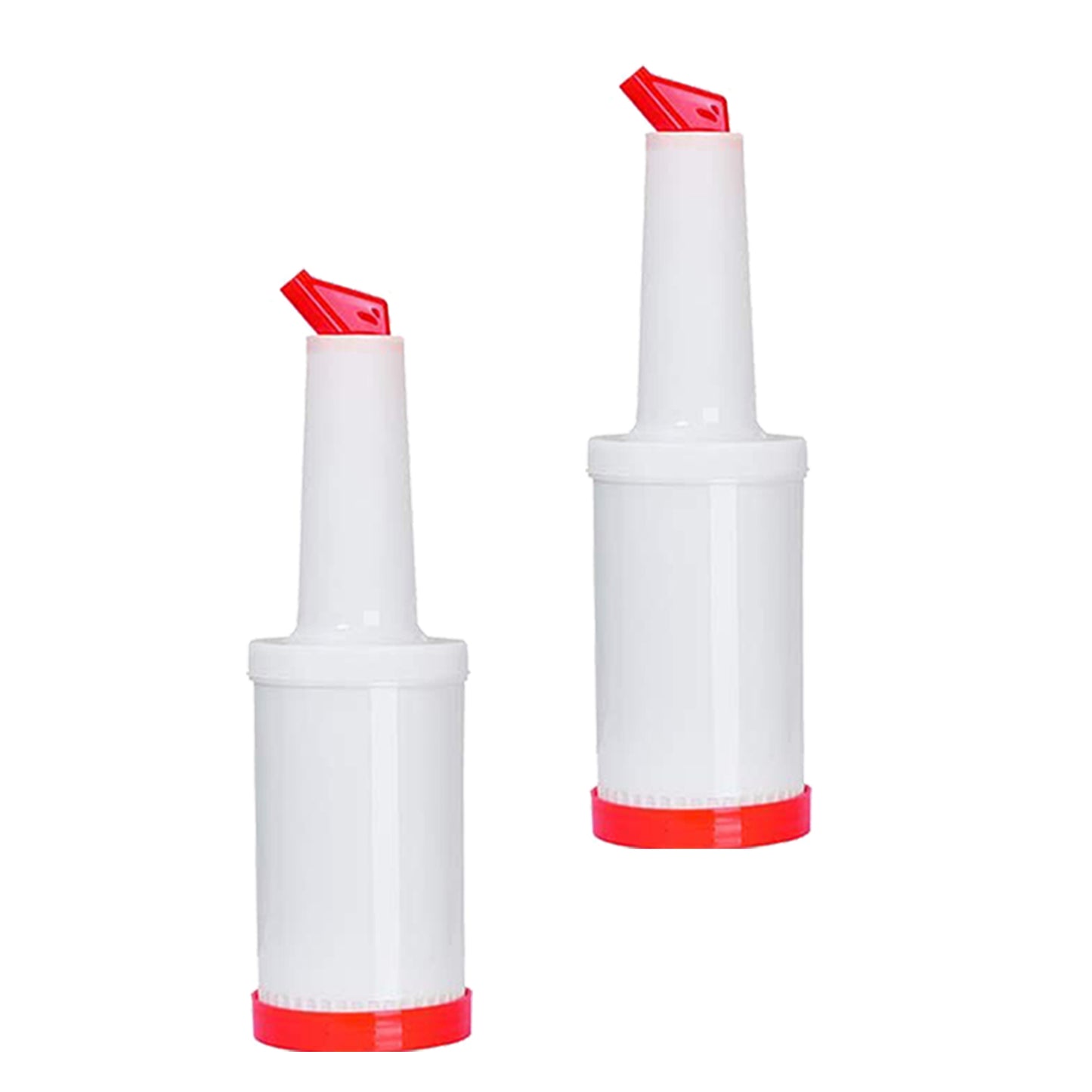 1 Quart Storer and Pourer White Bottle for Alcohol or Juice With Multiple Accent Color Choices Set of 1, 2, or 12 Pieces
