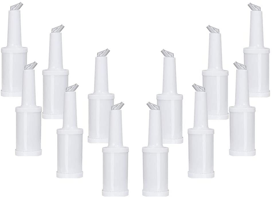 1 Quart Storer and Pourer White Bottle for Alcohol or Juice With Multiple Accent Color Choices Set of 1, 2, or 12 Pieces