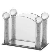 (D) Judaica Bencher Holder with Crushed Stones 7x5x3.5