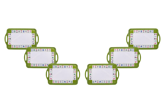(D) Judaica Mah Jongg Melamine Serving Tray Green 18.5 x 141.5''