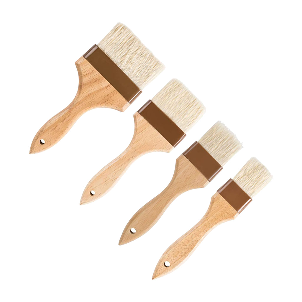 Pastry Brushes 1Inch, 2Inch, 3Inch and 4Inch for Baking, Bakeware