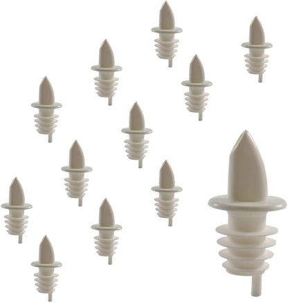Free Flow Bottle Pourers in Multiple Colors for Alcohol and Liquor, Barware 12 Pieces