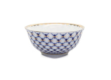 SET of 6 Lomonosov Porcelain Piala 3" Tea Cup Set, Russian Cobalt Blue Net