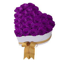 (D) Luxury Long Lasting Roses in a Box, Preserved Flowers 'Big Heart' (Orchid)