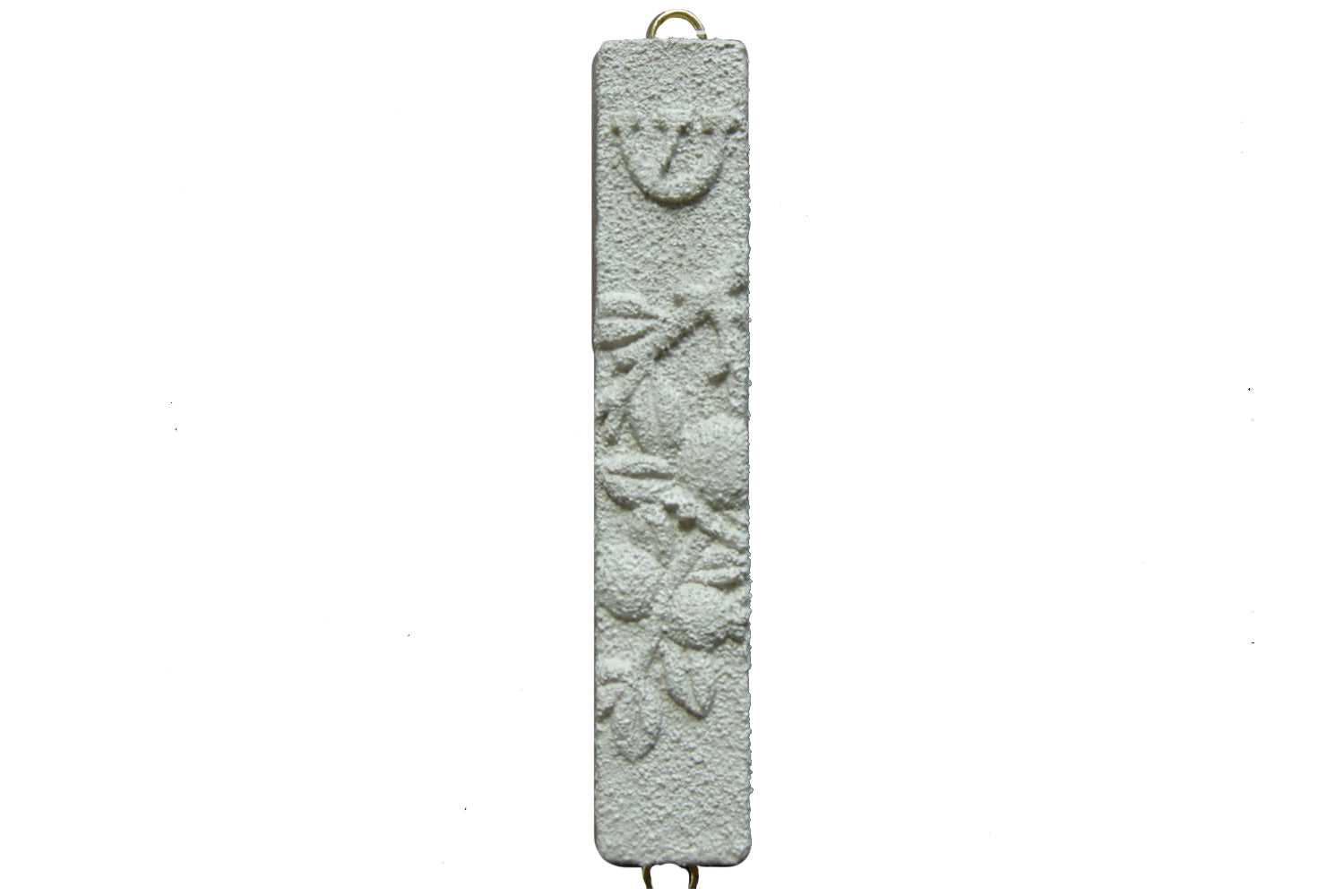 (D) Judaica Mezuzah Case 4 3/8 H Natural Materials